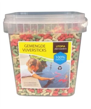 Gemengde Vijversticks 250 GR