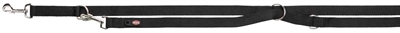 Trixie Hondenriem Premium Verstelbaar Nylon Zwart 200x1,5 CM
