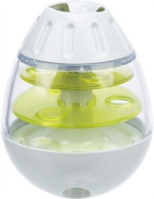 Trixie Roly Poly Snack Tuimel Ei Grijs / Lime Groen 13 CM