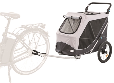Trixie Hondenfietskar Opvouwbaar Grijs 103x74x95 cm