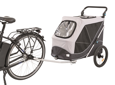 Trixie Hondenfietskar Opvouwbaar Grijs 103x74x95 cm