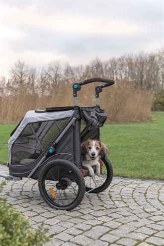 Trixie Hondenfietskar Opvouwbaar Grijs 103x74x95 cm