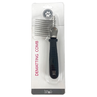 Tools-2-groom Klittenkam Kunststof Greep 17,5x6,5x2 CM