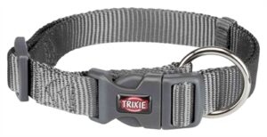 Trixie Halsband Hond Premium Grafiet Grijs 25-40x1,5 CM