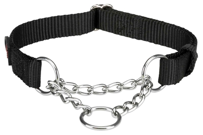 Trixie Halsband Hond Premium Halfslip Halsband Zwart 35-50x2 CM