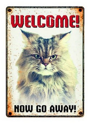 Plenty Gifts Waakbord Blik Grumpy Cat 15x21 CM