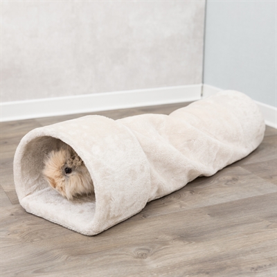 Trixie Speeltunnel Konijn / Cavia Pluche Beige 80x27x21 CM