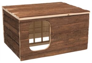 Trixie Natural Living Knaagdierhuis Hilke Met Hooiruif 40x32x23 CM