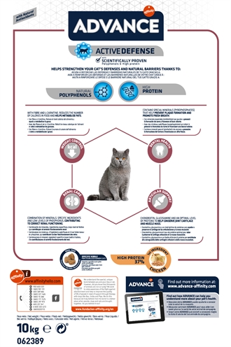 Advance Cat Sterilized Sensitive Senior 10+ 10 KG