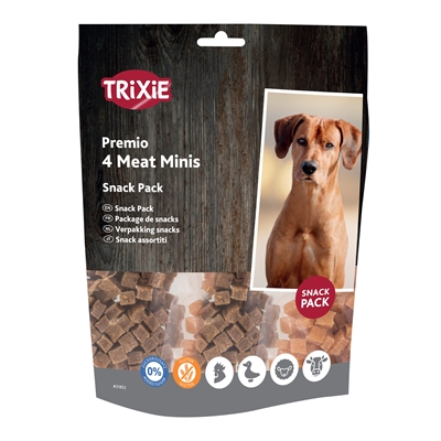 Trixie Premio Vlees Minis Kip / Eend / Rund / Lam 4x100 GR