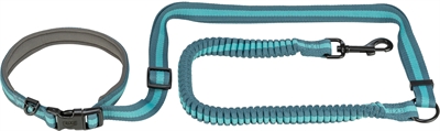Trixie Hondenriem Jogginglijn Petrol / Aqua 133-180x2 CM