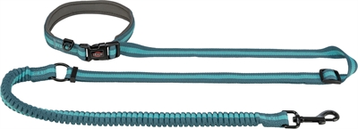 Trixie Hondenriem Jogginglijn Petrol / Aqua 133-180x2 CM