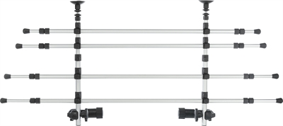 Trixie Autorek Zilver / Zwart 105-172x46-60 CM