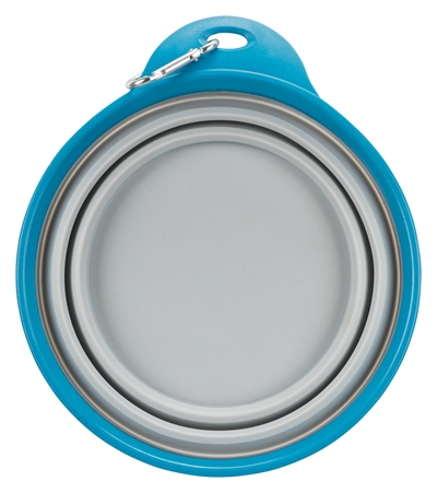 Trixie Voerbak / Drinkbak Reis Stevige Rand Siliconen Assorti 1 Ltr 18 CM