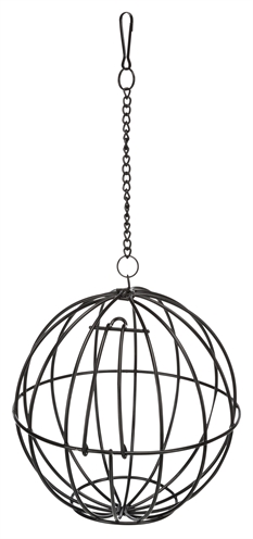 Trixie Voerbal Metaal Zwart 16x16 CM