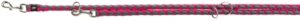 Trixie Hondenriem Cavo Verstelbaar Fuchsia / Grijs 200x1,8 CM