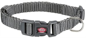 Trixie Halsband Hond Premium Grafiet Grijs 22-35x1 CM