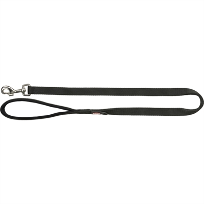Trixie Hondenriem Premium Zwart 100x2 CM