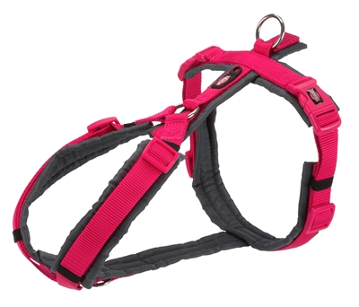 Trixie Hondentuig Premium Trekking Fuchsia / Grijs 80-97x2,5 CM