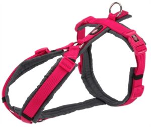 Trixie Hondentuig Premium Trekking Fuchsia / Grijs 62-74x2,5 CM