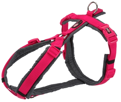 Trixie Hondentuig Premium Trekking Fuchsia / Grijs 62-74x2,5 CM