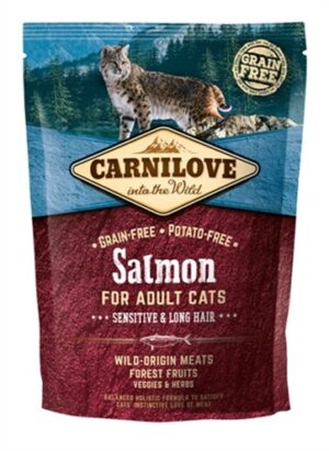 Carnilove Zalm Sensitive Kattenvoer Langhaar 400 GR