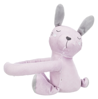 Trixie Junior Speelset Deken en Konijn Grijs/Lila — Comfortabele plek voor je pup