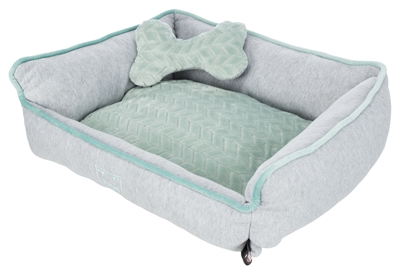 Trixie Junior Hondenmand Grijs/Mintgroen 50x40 cm — Comfortabele plek voor je pup