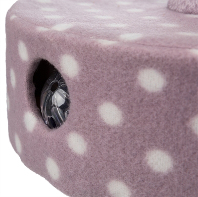 Trixie Junior Krabpaal Fleece Lila 26x26x47 cm voor kittens