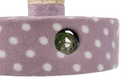 Trixie Junior Krabpaal Fleece Lila 26x26x47 cm voor kittens