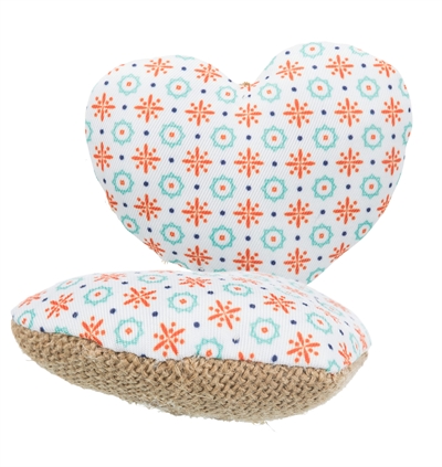 Trixie Speelhart Stof/Jute 8 cm 4 stuks