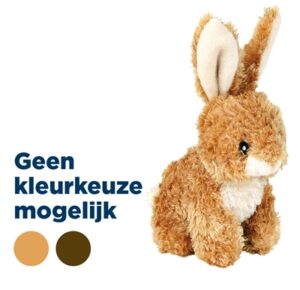 Trixie Pluche Konijn Assorti 15 cm - 4 stuks
