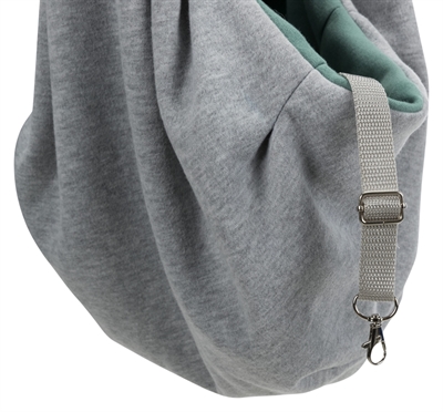 Trixie Junior Hondentas Buikdrager 60x22x20 cm Lichtgrijs/Mintgroen