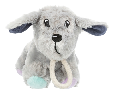 Trixie Junior Pluche Hond Met Touw 24 cm - 3 stuks