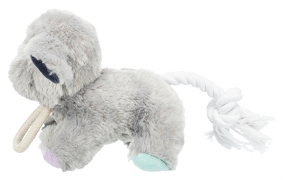 Trixie Junior Pluche Hond Met Touw 24 cm - 3 stuks