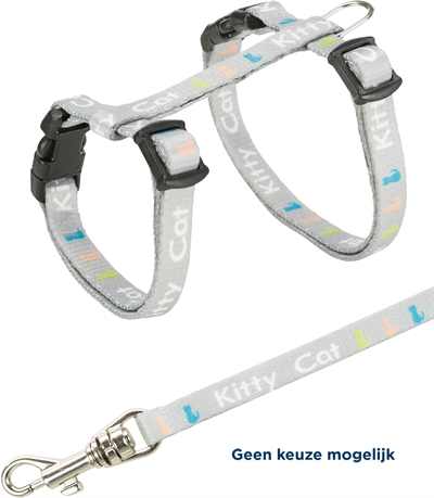 Trixie Kittentuig Junior Met Riem Assorti 21-33x0,8 CM / 120 CM
