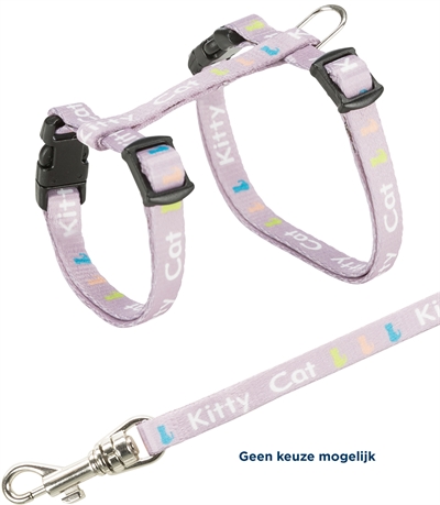 Trixie Kittentuig Junior Met Riem Assorti 21-33x0,8 CM / 120 CM