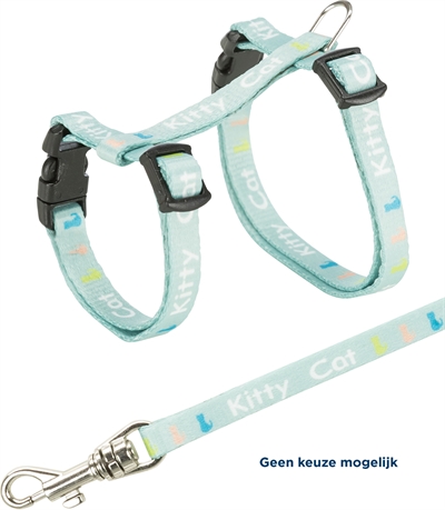 Trixie Kittentuig Junior Met Riem Assorti 21-33x0,8 CM / 120 CM