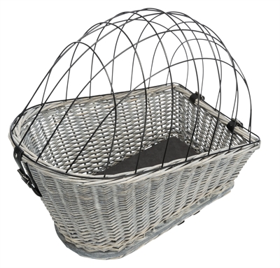 Trixie Fietsmand Bagagedrager Grijs 55x35x49 cm met Rooster