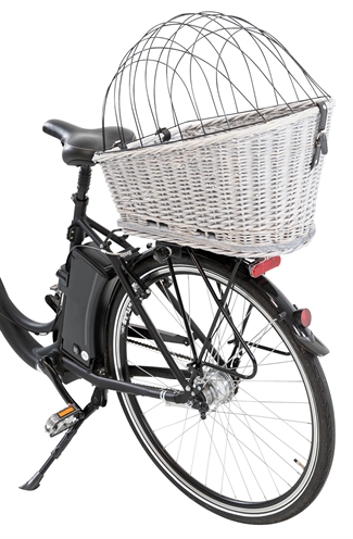 Trixie Fietsmand Bagagedrager Grijs 55x35x49 cm met Rooster