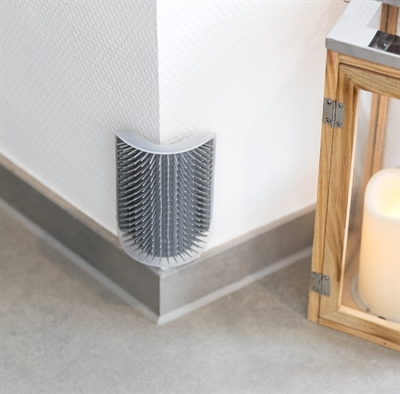 Trixie Massageborstel Muur Hoek Grijs 8x13 cm voor katten