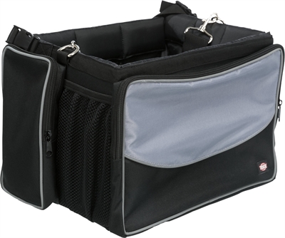Trixie Fietsmand Voor Aan Stuur Nylon Zwart/Grijs 41x26x26 cm