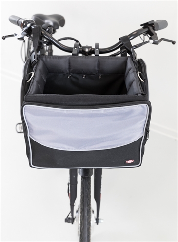 Trixie Fietsmand Voor Aan Stuur Nylon Zwart/Grijs 41x26x26 cm