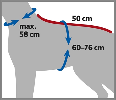 Trixie Badjas Hond Badstof Grijs 50 cm