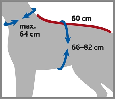 Trixie Badjas Hond Badstof Grijs 60 cm