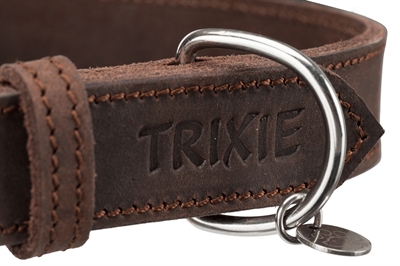 Trixie Halsband Hond Vetleer Donkerbruin 27-34x1,8 cm
