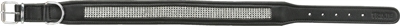 Trixie Halsband Hond Leer Zwart 57-66cm met Strass