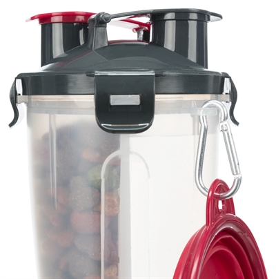 Trixie Water- en Voerfles met Reisbak 2x350 ML