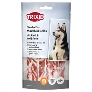 Trixie Denta Fun Marbled Beef Kauwrollen 12 cm 6 st 70 gr