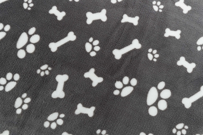 Trixie Hondendeken Kenny Fleece Grijs 75x50 cm — Comfortabele plek voor je hond